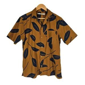 SHADES OF GREY BY MICAH COHEN MEN'S BUTTON UP SHORT SLEEVE SHIRT SIZE MEDIUM